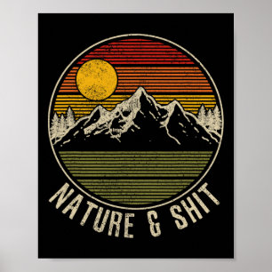 Poster Nature E - Montanhas Divertidas de Acampamento Vin