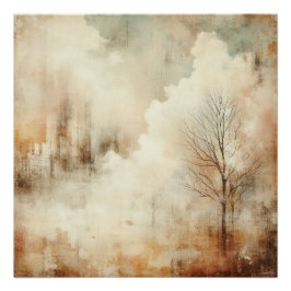 Pôster Nature In A City Scape Old Photo Graphic Design