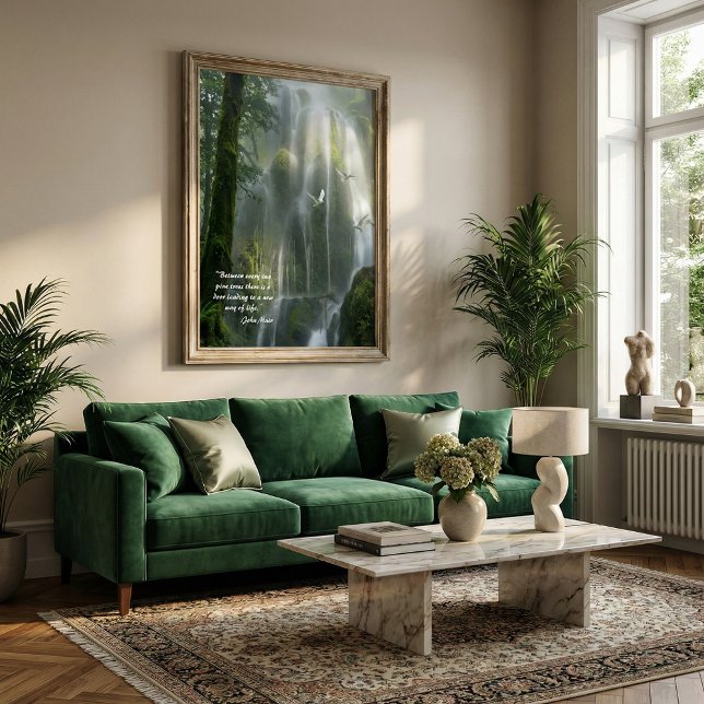 Poster Nature inspirational quote John Muir (Criador carregado)