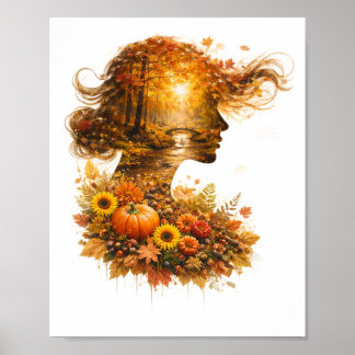 Poster Nature Interna: Coleção de Arte de Dupla Exposição
