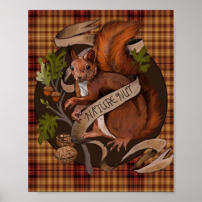 Poster Nature Nut Squirrel (Frente)