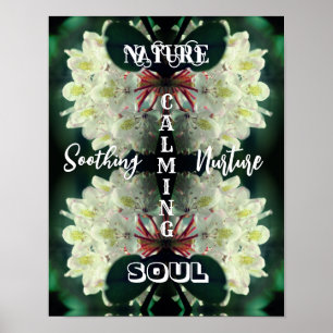 Poster Nature Soul Azalea Abstrato Inspirational