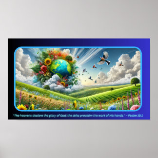 Poster Nature Symphony: Uma Fusão do Céu, Terra e Vida Se