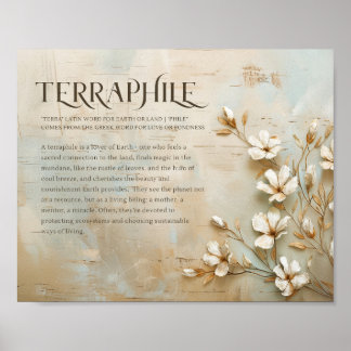 Poster Nature Wall Art, Decor Russo, Terraphile Significa