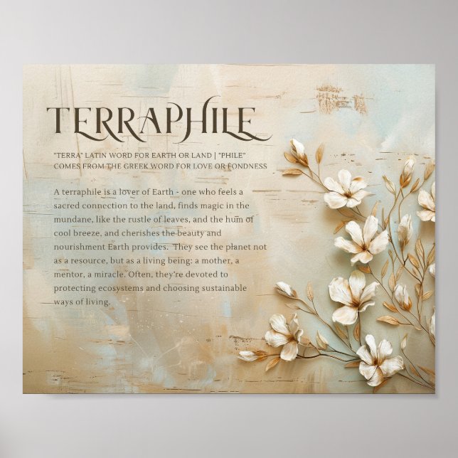 Poster Nature Wall Art, Decor Russo, Terraphile Significa (Frente)