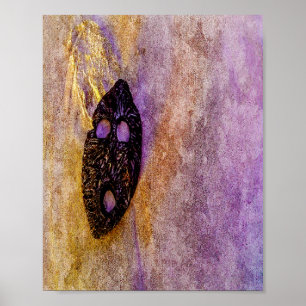 Poster Nature's mask on the beach 