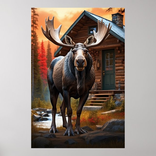 Poster *~* Natureza AP49 Cabina de Algodão Florestal MOOS (Frente)