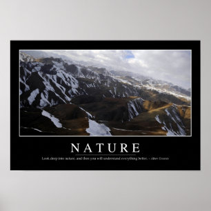 Pôster Natureza: Citações inspiradas