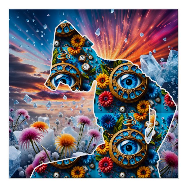 Pôster Natureza com Tempo (Frente)