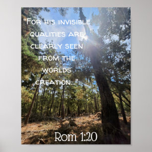 Poster Natureza com uma bela escritura