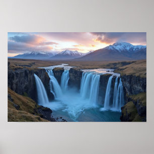 Poster Natureza da Cave Aquática Fora da Paisagem Calmo P