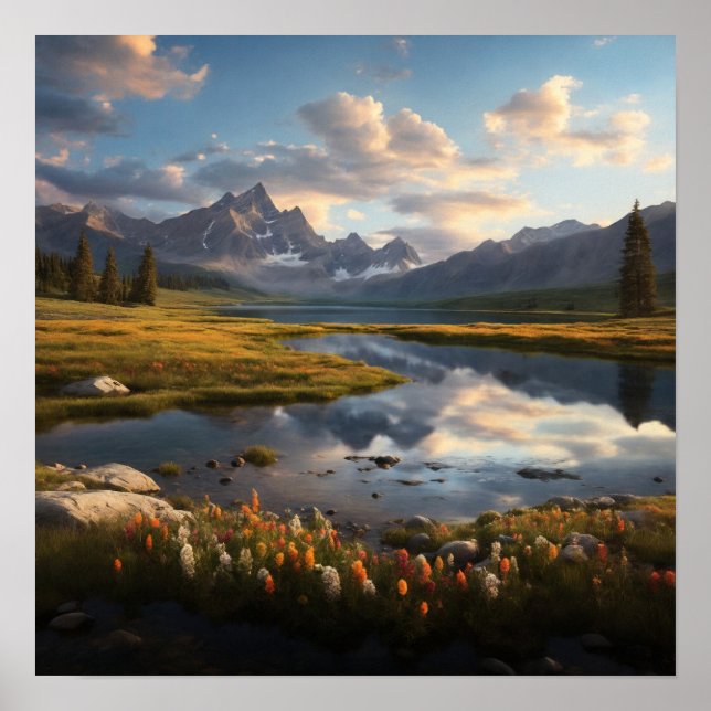 Poster Natureza de respiração (Frente)