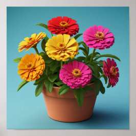 Poster Natureza e Parede Floral, Prina Botânica Serene