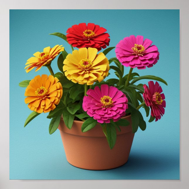 Poster Natureza e Parede Floral, Prina Botânica Serene (Frente)