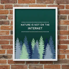 Poster Natureza Engraçada e Citação na Internet