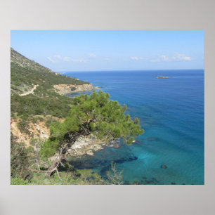 Poster Natureza Fotografia Mediterrâneo Montanha e Mar