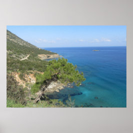 Poster Natureza Fotografia Mediterrâneo Montanha e Mar