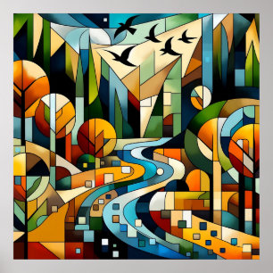 Poster Natureza Geométrica