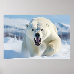 Poster Natureza Majestosa dos Animais do Urso Polar