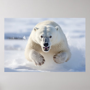 Poster Natureza Majestosa dos Animais do Urso Polar
