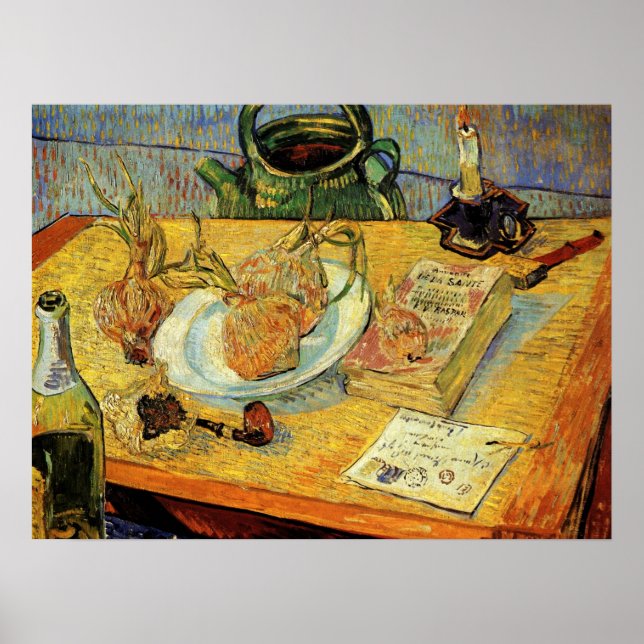 Poster Natureza Morta com Quadro de Desenho por Vincent v (Frente)