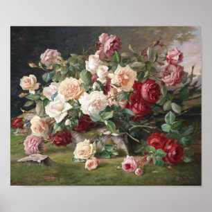 Poster Natureza-morta com rosas