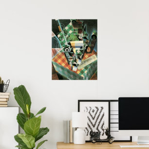 Poster Natureza Morta com Toalha de Mesa Xadrez de Juan G