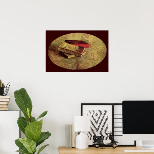 Poster Natureza-morta com Três Livros de Vincent van Gogh