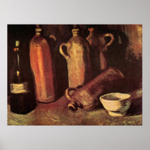 Poster Natureza Morta de 4 Garrafas de Pedra por Vincent