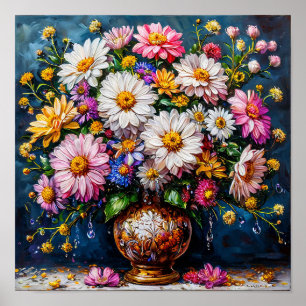 Poster 🌼 Natureza-Morta de Flores Silvestres Botânica Fl
