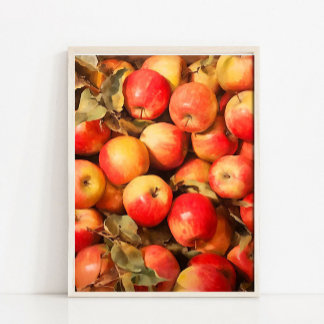 Poster Natureza-morta de Maçãs Pintura a Óleo, Sti Francê