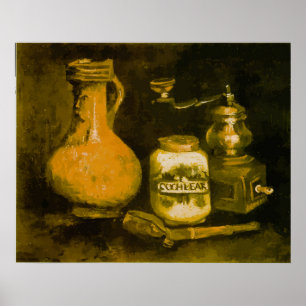 Poster Natureza-morta de Van Gogh com moedor de café, cac