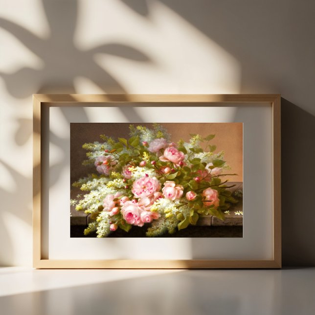 Poster Natureza-morta floral, Raoul M. De Longpré  (Criador carregado)