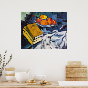 Poster Natureza Morta Livros e Tigela Maurice de Vlamin