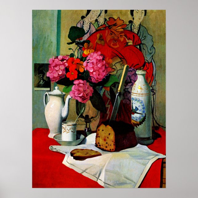 Poster Natureza Morta na Pintura Chinesa, (Frente)