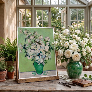 Poster Natureza Morta Rosas em um Vaso por Vincent van Go