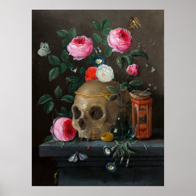 Poster Natureza-morta Vanitas (c.1665–1670)  (Frente)