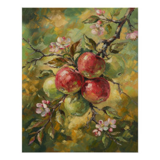 Pôster Natureza-Morta Vintage Apple