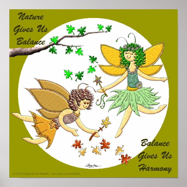 Pôster Natureza Nos Dá Equilíbrio (Frente)