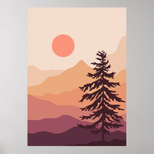 Poster Natureza paisagística: arte de fundo