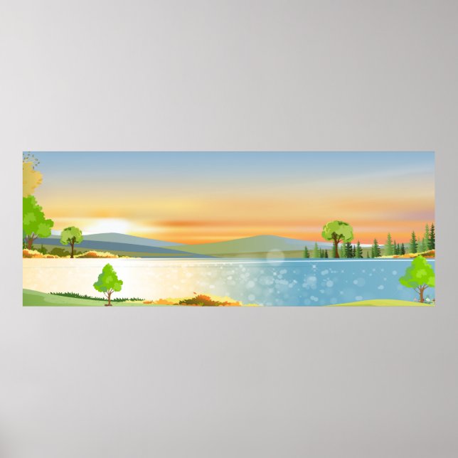 Poster Natureza Primavera paisagem (Frente)