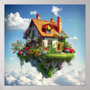 Poster Natureza Surreal Colorida Misteriosa