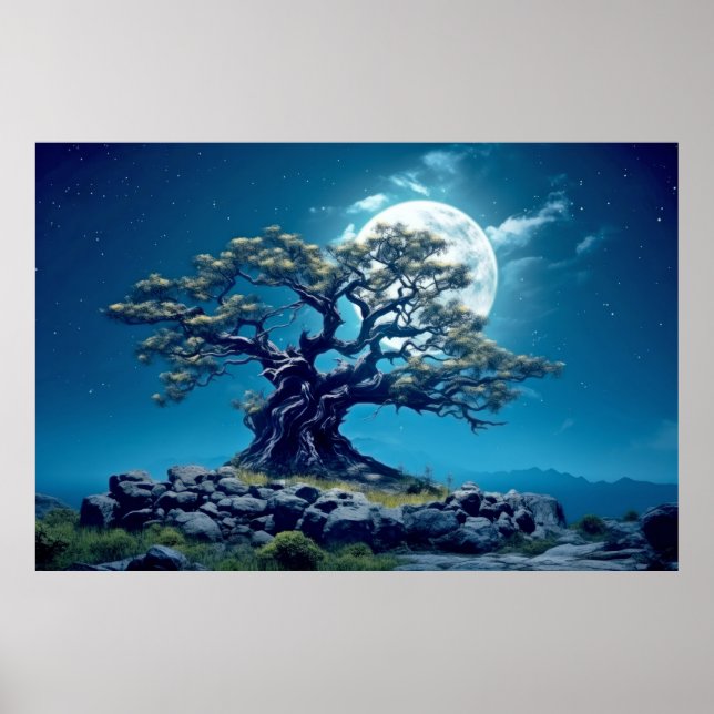 Poster Natureza Tranquila Da Vida Em Árvore (Frente)