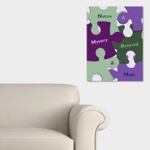 Natureza Verde Renovação Mistério Roxo Magic Jig S