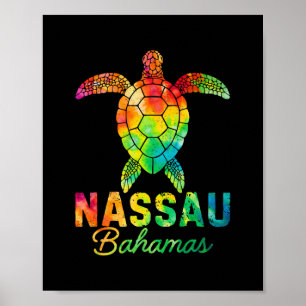 Poster Nau Hamas Tie Dye Tartaruga Marinha Férias na Prai