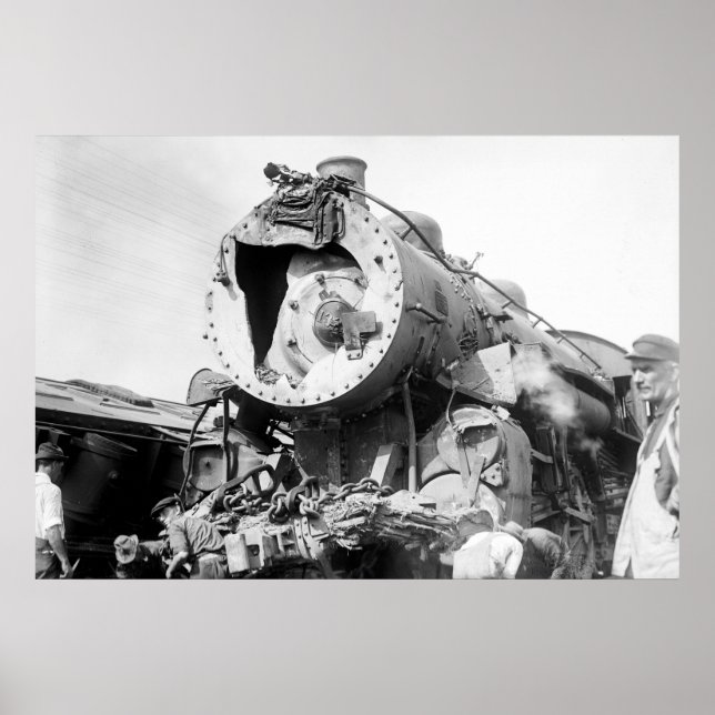 Pôster Naufrágio do Trem New Haven: 1913 (Frente)