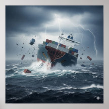 Naufrágio em tempestade