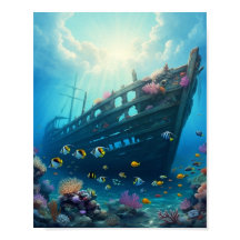 Naufrágio escondido num recife