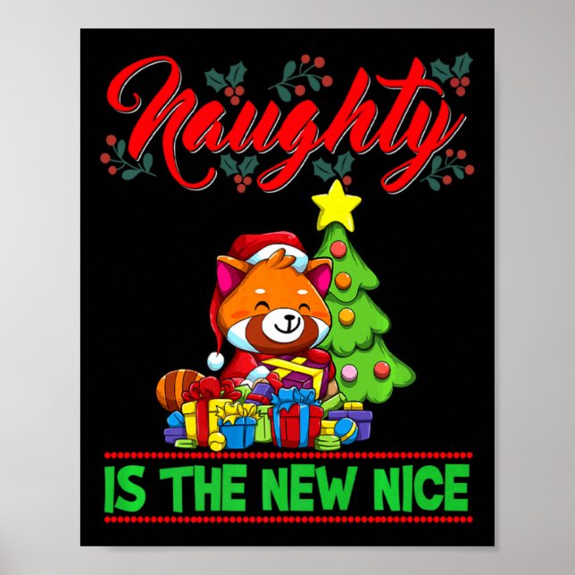 Poster Naughty Is The New Nice Christmas Santa Xmas Premi (Frente)