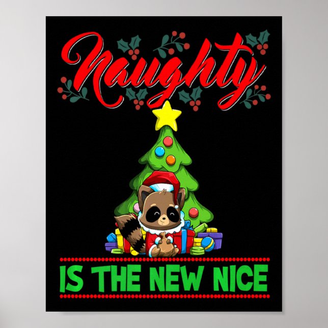 Poster Naughty Is The New Nice Christmas Santa Xmas Premi (Frente)
